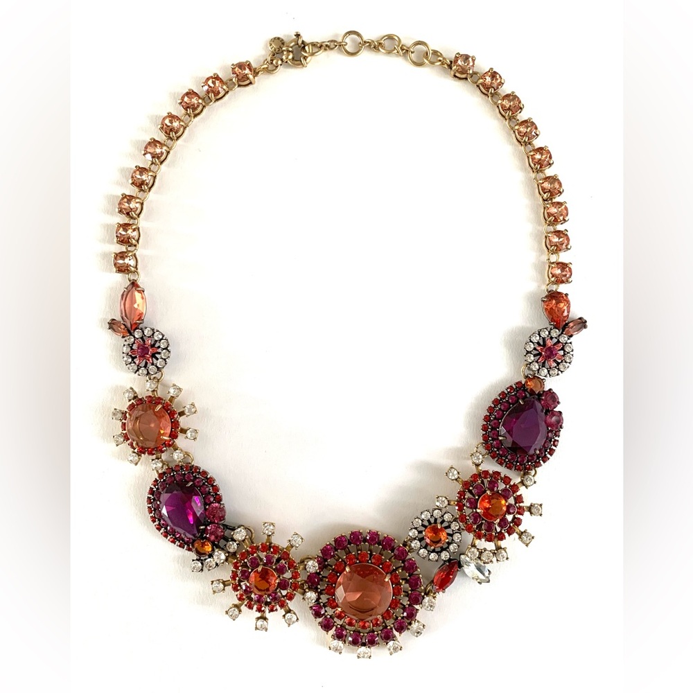 Dramatic Multi-Medallion, Multi-Gemstone J. Crew … - image 2